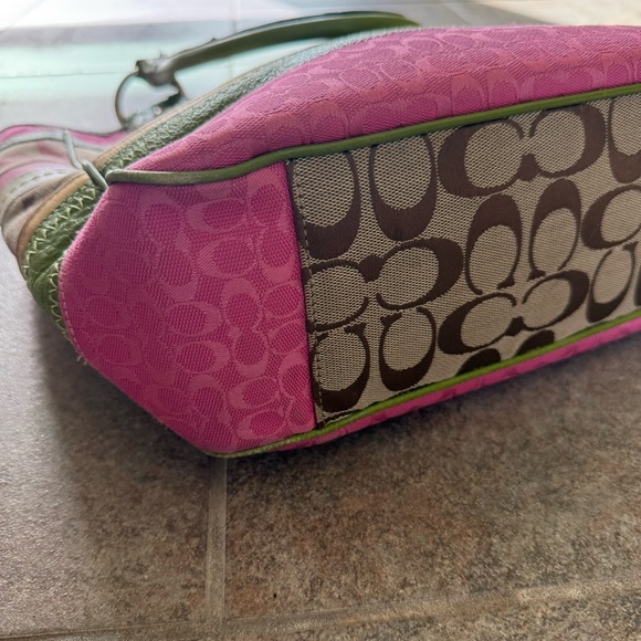 Coach Bleecker Tote F14726 Y2K Daisy Multicolor Patchwork Jacquard Leather - Picture 6 of 13